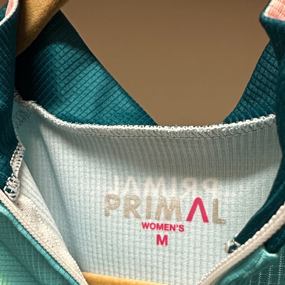 Women's Cycling Jersey - Teal and Pink - Picture 2 of 3